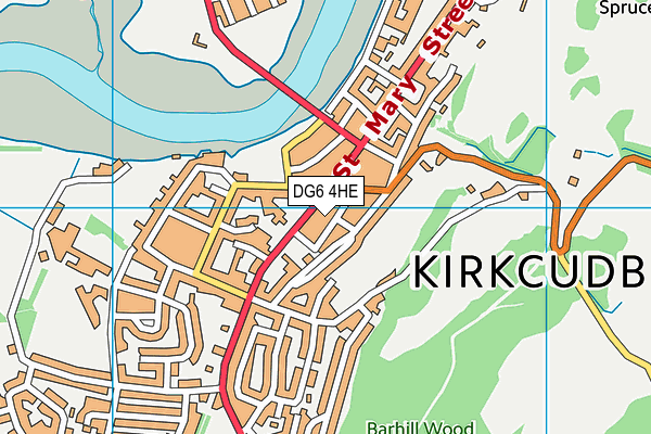 DG6 4HE map - OS VectorMap District (Ordnance Survey)