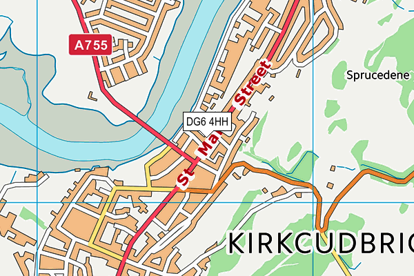 DG6 4HH map - OS VectorMap District (Ordnance Survey)