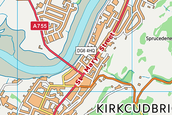 DG6 4HQ map - OS VectorMap District (Ordnance Survey)