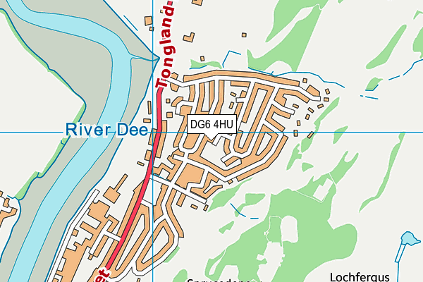 DG6 4HU map - OS VectorMap District (Ordnance Survey)