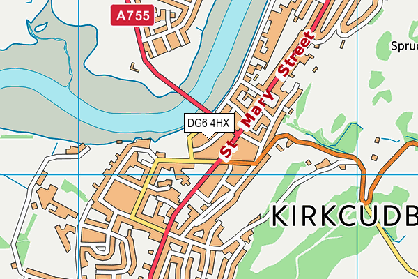 DG6 4HX map - OS VectorMap District (Ordnance Survey)