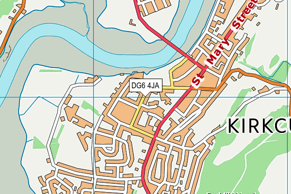 DG6 4JA map - OS VectorMap District (Ordnance Survey)