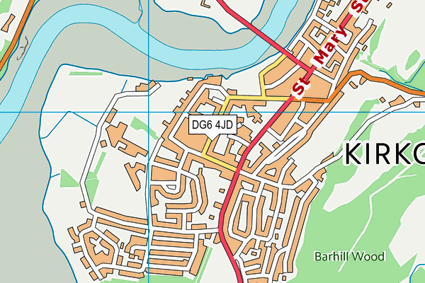 DG6 4JD map - OS VectorMap District (Ordnance Survey)