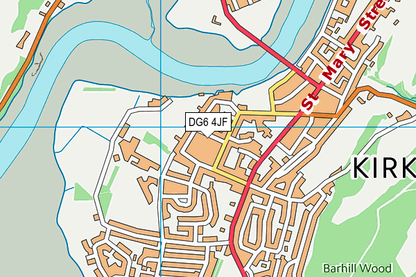 DG6 4JF map - OS VectorMap District (Ordnance Survey)