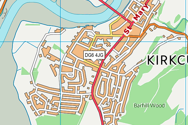 DG6 4JG map - OS VectorMap District (Ordnance Survey)