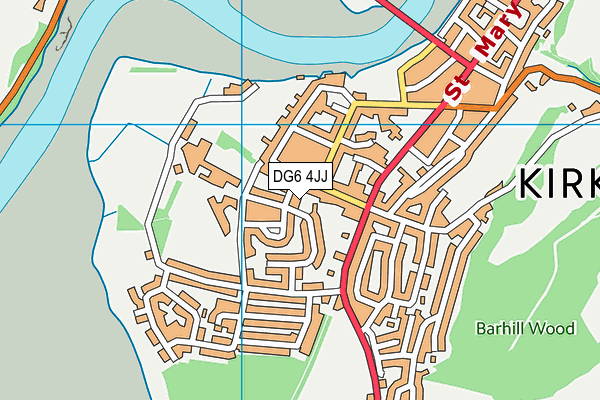 DG6 4JJ map - OS VectorMap District (Ordnance Survey)