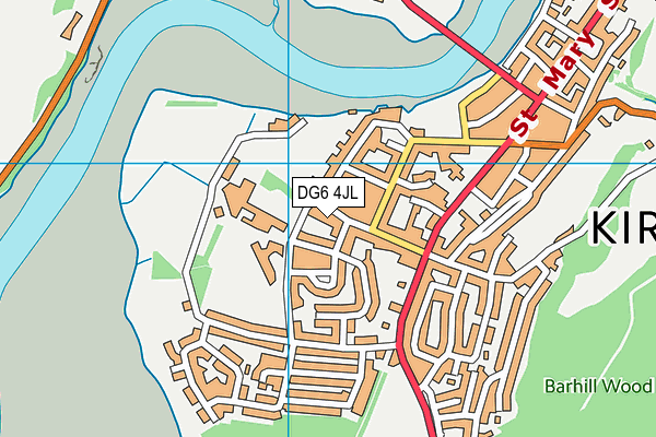 DG6 4JL map - OS VectorMap District (Ordnance Survey)