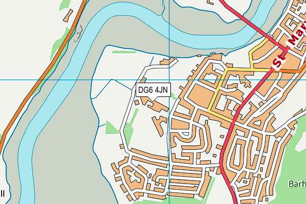 DG6 4JN map - OS VectorMap District (Ordnance Survey)