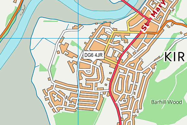 DG6 4JR map - OS VectorMap District (Ordnance Survey)