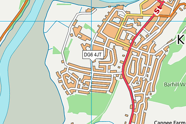 DG6 4JT map - OS VectorMap District (Ordnance Survey)