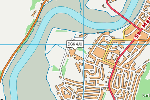 DG6 4JU map - OS VectorMap District (Ordnance Survey)