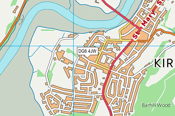 DG6 4JW map - OS VectorMap District (Ordnance Survey)