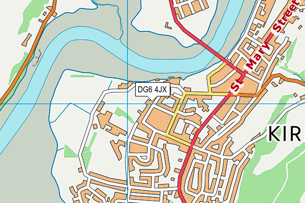 DG6 4JX map - OS VectorMap District (Ordnance Survey)