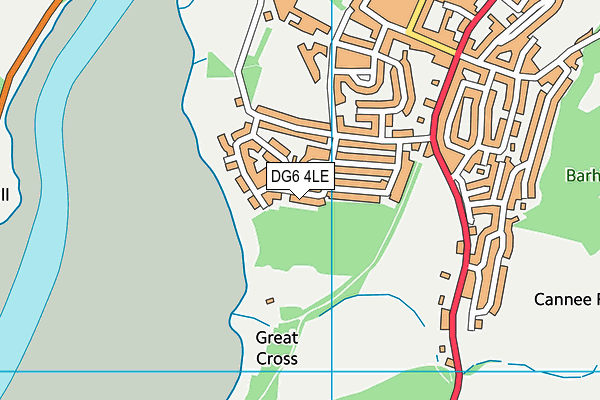 DG6 4LE map - OS VectorMap District (Ordnance Survey)