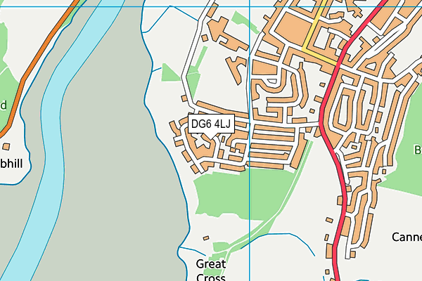 DG6 4LJ map - OS VectorMap District (Ordnance Survey)