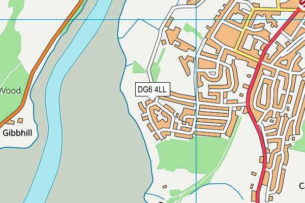 DG6 4LL map - OS VectorMap District (Ordnance Survey)