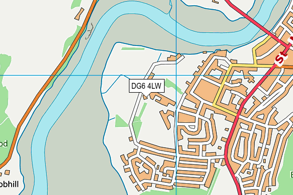 DG6 4LW map - OS VectorMap District (Ordnance Survey)