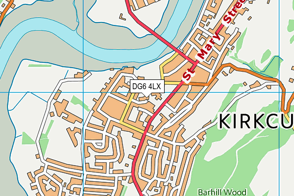 DG6 4LX map - OS VectorMap District (Ordnance Survey)