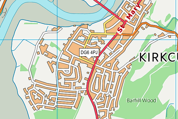 DG6 4PJ map - OS VectorMap District (Ordnance Survey)