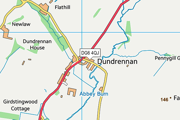 DG6 4QJ map - OS VectorMap District (Ordnance Survey)