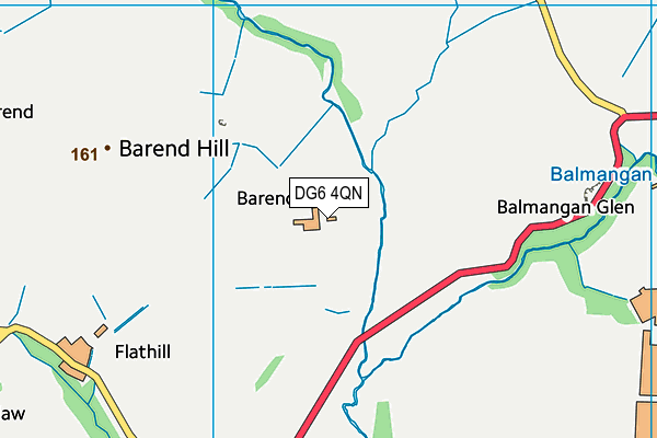 DG6 4QN map - OS VectorMap District (Ordnance Survey)