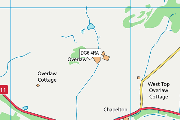 DG6 4RA map - OS VectorMap District (Ordnance Survey)