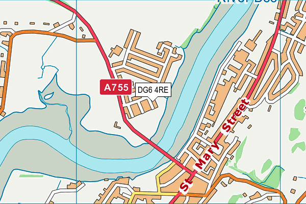 DG6 4RE map - OS VectorMap District (Ordnance Survey)