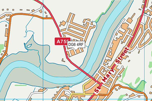 DG6 4RF map - OS VectorMap District (Ordnance Survey)