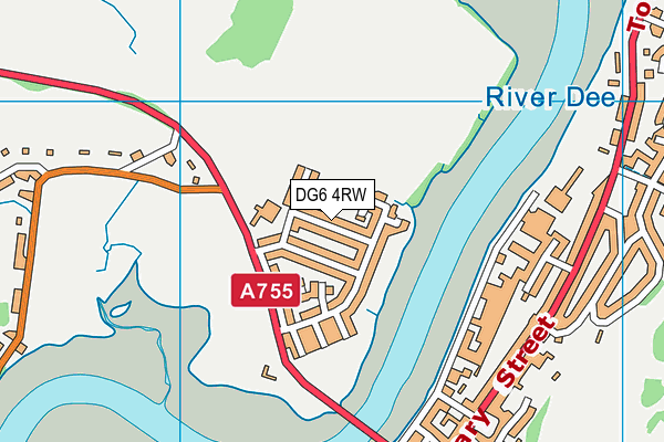 DG6 4RW map - OS VectorMap District (Ordnance Survey)