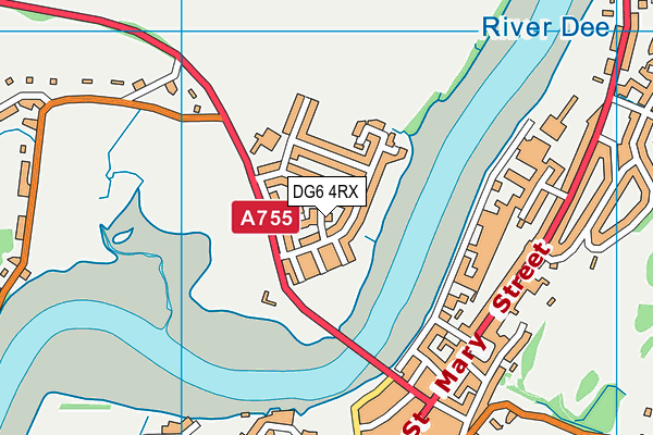 DG6 4RX map - OS VectorMap District (Ordnance Survey)