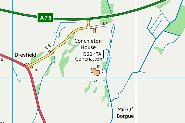 DG6 4TA map - OS VectorMap District (Ordnance Survey)