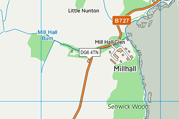 DG6 4TN map - OS VectorMap District (Ordnance Survey)