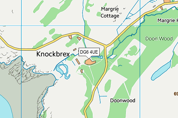 DG6 4UE map - OS VectorMap District (Ordnance Survey)