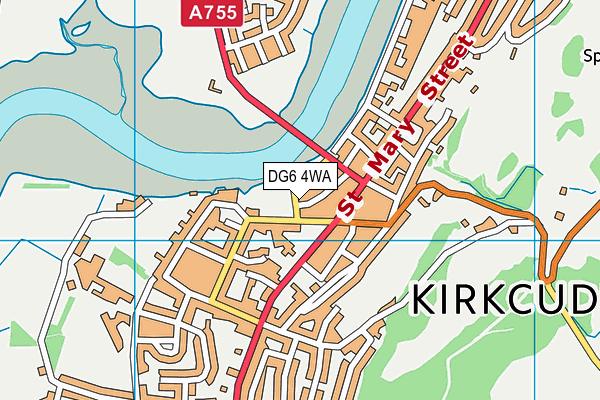 DG6 4WA map - OS VectorMap District (Ordnance Survey)