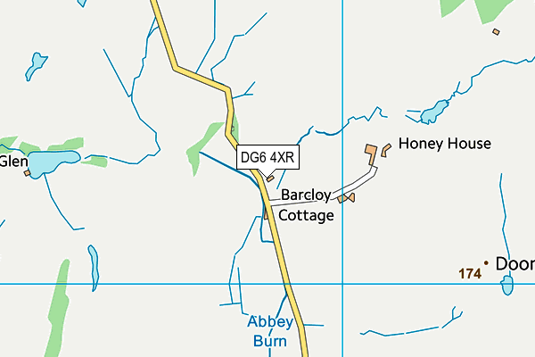 DG6 4XR map - OS VectorMap District (Ordnance Survey)