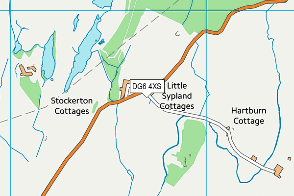 DG6 4XS map - OS VectorMap District (Ordnance Survey)