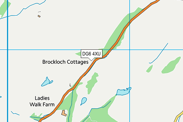 DG6 4XU map - OS VectorMap District (Ordnance Survey)