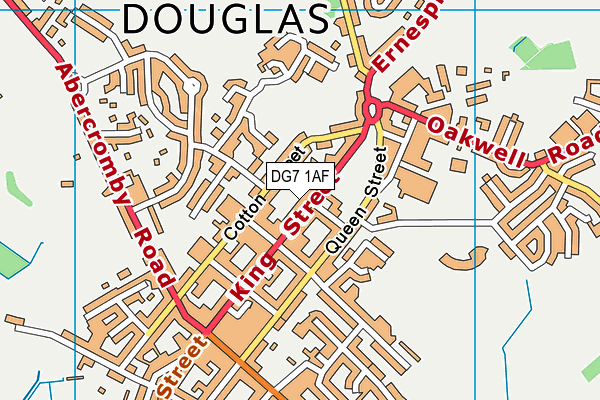 DG7 1AF map - OS VectorMap District (Ordnance Survey)