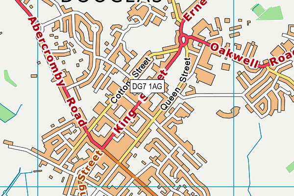 DG7 1AG map - OS VectorMap District (Ordnance Survey)