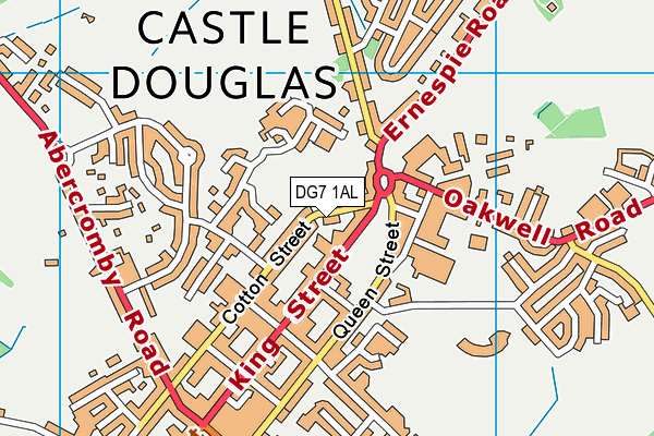 DG7 1AL map - OS VectorMap District (Ordnance Survey)