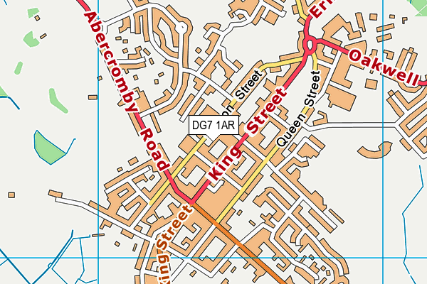 DG7 1AR map - OS VectorMap District (Ordnance Survey)