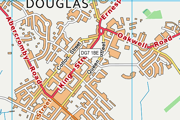 DG7 1BE map - OS VectorMap District (Ordnance Survey)