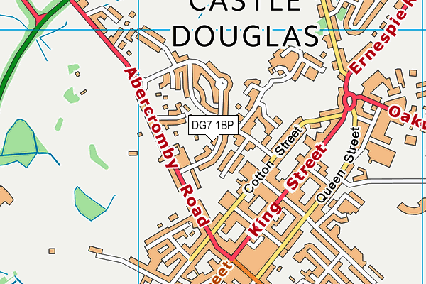 DG7 1BP map - OS VectorMap District (Ordnance Survey)