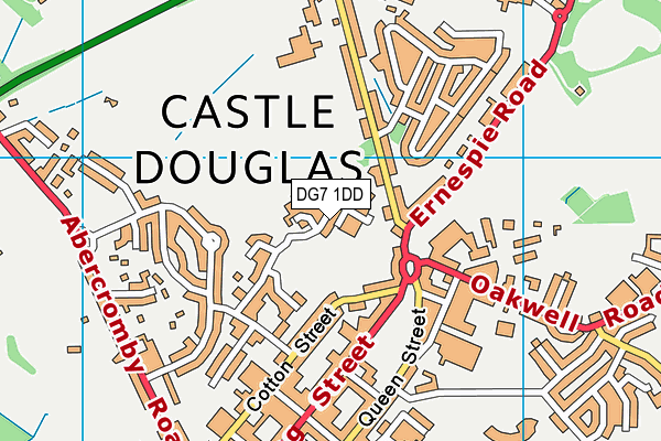 DG7 1DD map - OS VectorMap District (Ordnance Survey)