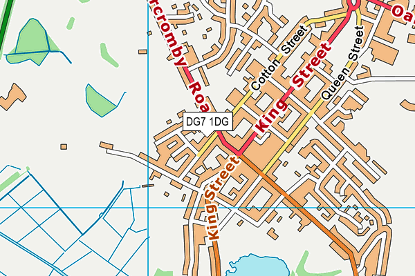 DG7 1DG map - OS VectorMap District (Ordnance Survey)