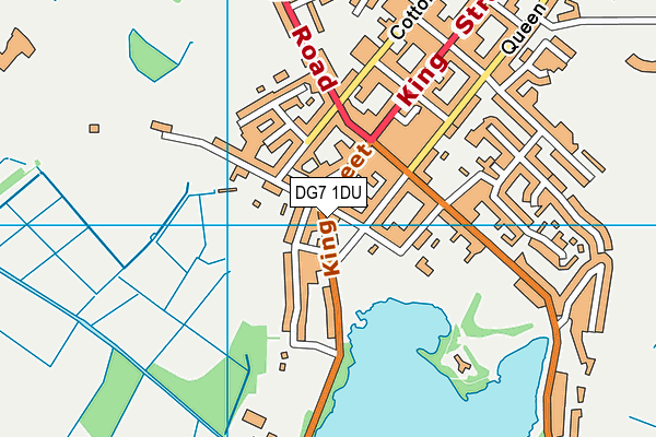 DG7 1DU map - OS VectorMap District (Ordnance Survey)