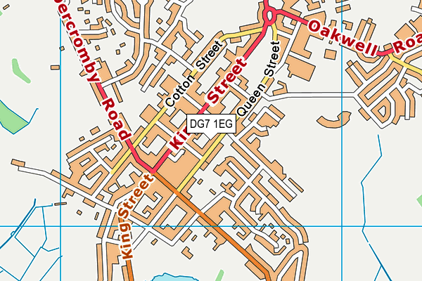 DG7 1EG map - OS VectorMap District (Ordnance Survey)