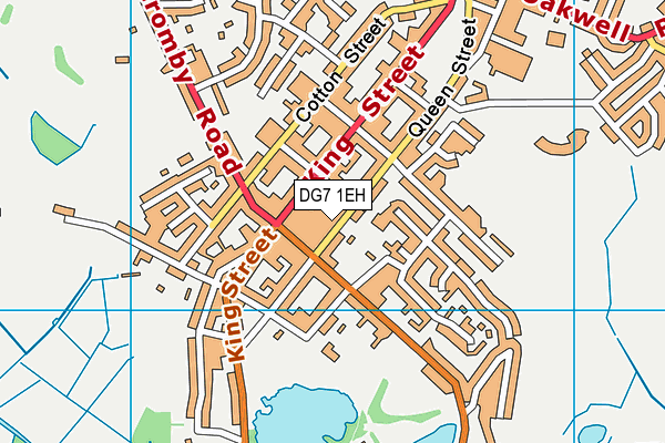 DG7 1EH map - OS VectorMap District (Ordnance Survey)