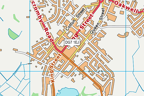 DG7 1EJ map - OS VectorMap District (Ordnance Survey)