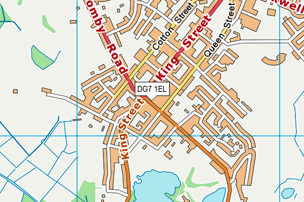 DG7 1EL map - OS VectorMap District (Ordnance Survey)
